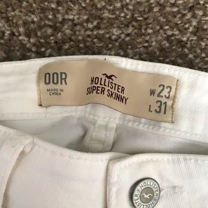 hollister white skinny jeans